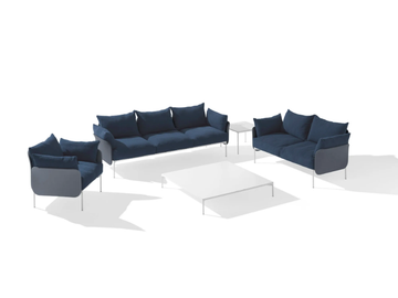 BLOOM 1207 - 2 seater fabric sofa by Et al. - view 3